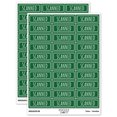 thumbnail image 1 of Scanned Double Line Border Document Sticker Set - Dark Green - Gloss Finish - 1.75" Medium, 1 of 7