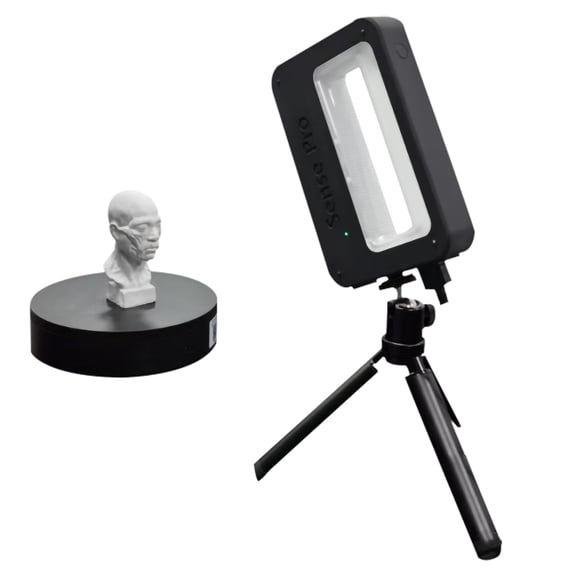 Scanner Sense Pro Handheld Mobile 3D Scanner Portable 3D Modeling Scanner High Precision Accuracy 0.3mm Support OBJ/STL/PLY Output Compatible With Windows10/8 IOS  System