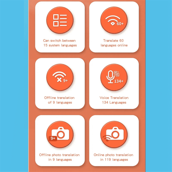 Scanner Translation Pen Offline Smart Language Voice Translator Machine 134 Languages Intelligent Translator Pen Black