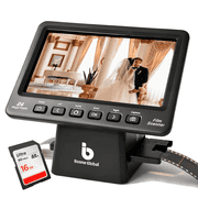 Scanner with SD Card,7  LCD,Upgraded Version, 24MP High-Resolution 35mm/135/126/110/Super 8 Film & Slide Converter, Quick Digital JPEG Conversion