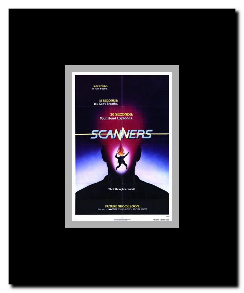 Scanners Framed Movie Poster