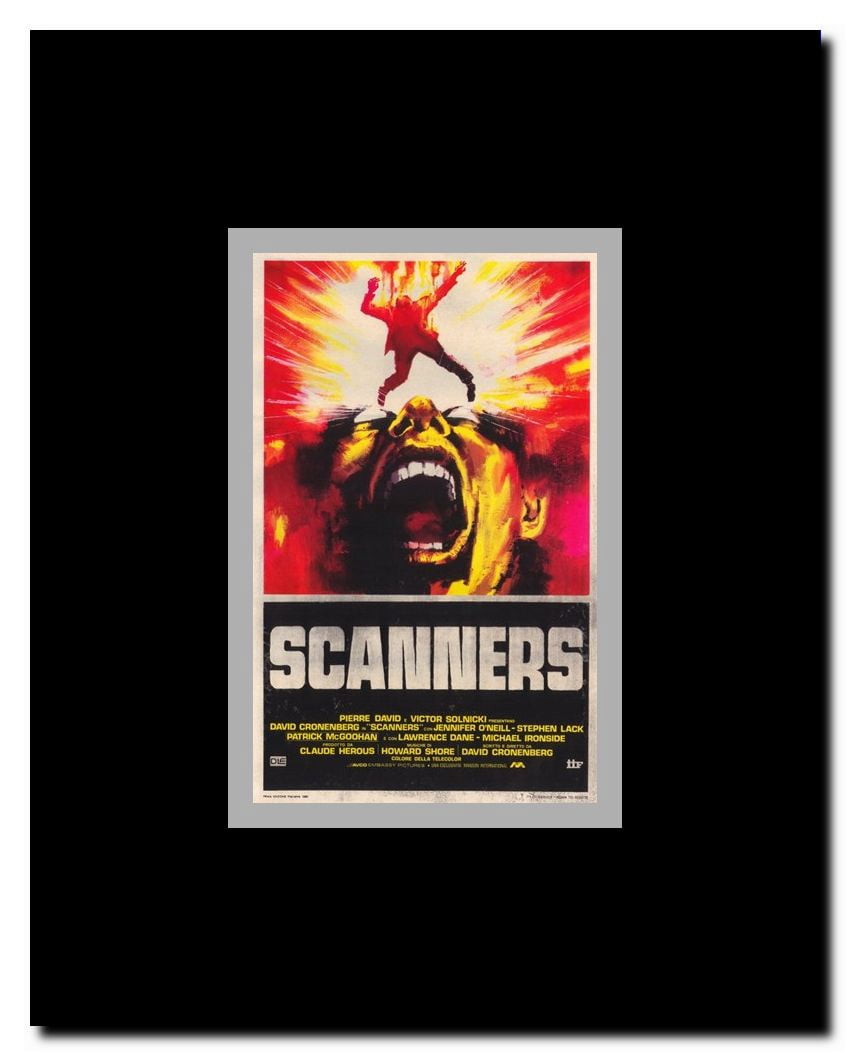 Scanners Framed Movie Poster