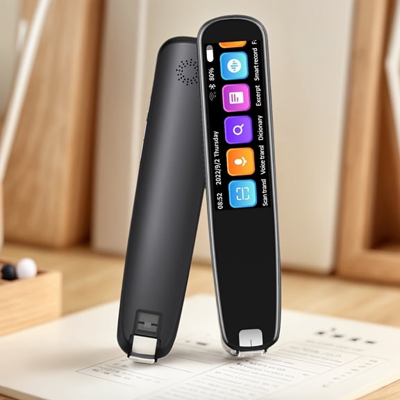 Scanning Reader Pen, OCR Digital Pen Reader, Text-to-Speech Reader Pen, Smart Correction Pen For Students, Dyslexia, Speech Wireless Language Translator For Travelers And Business People