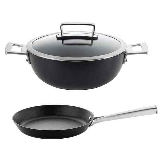 Scanpan 70th Anniversary 3 Piece Cookware Set with Braiser & 10.25-Inch Skillet