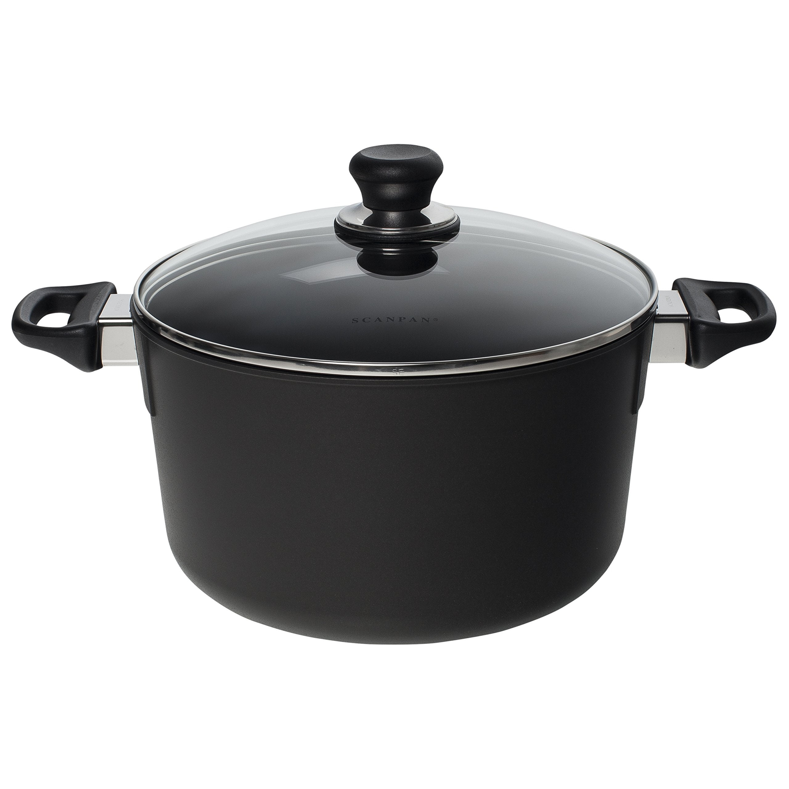 Scanpan Classic 7 Quart Covered Dutch Oven, Black (60001200)