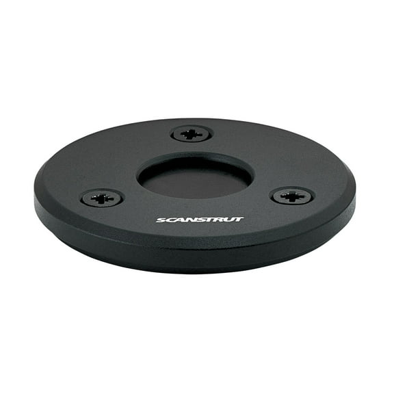 Scanstrut DS-LP-21A-BLK IP68 Low-Profile Cable Seal - Fits Cables 4-9mm (0.15"-0.35") & Connectors Ø21mm (0.82"), Black Aluminum