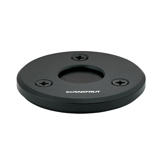 Scanstrut DS-LP-21B-BLK IP68 Low-Profile Cable Seal - Fits Cables 9-14mm (0.35"-0.55") & Connectors Ø21mm (0.83"), Black Aluminum