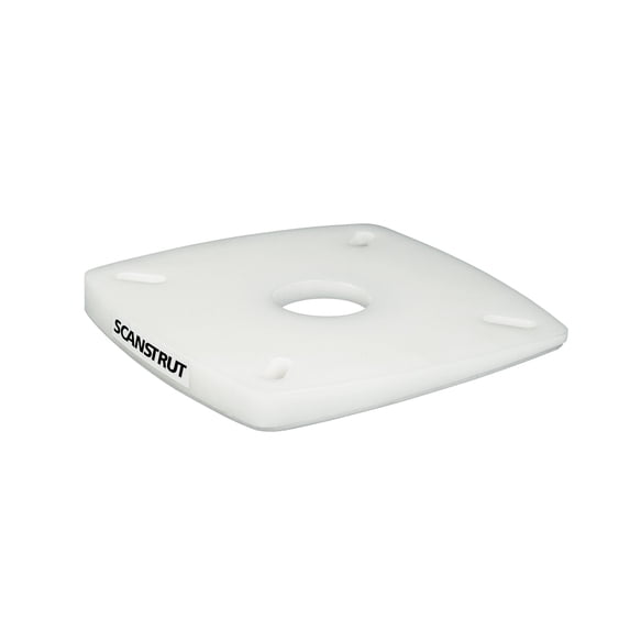 7" White Contemporary Base Wedge for Composite