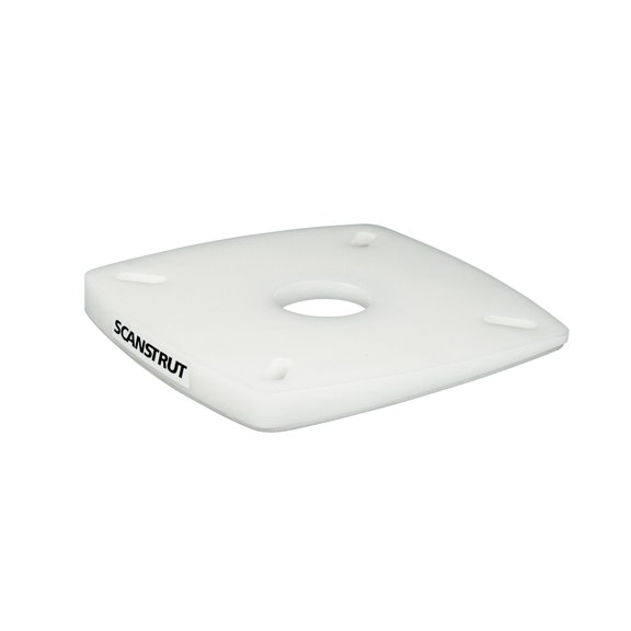 7" White Contemporary Base Wedge for Composite
