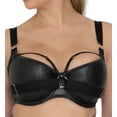 thumbnail image 1 of Scantilly by Curvy Kate BLACK Harnessed Padded Half Cup Bra, US 30J, UK 30GG, 1 of 4