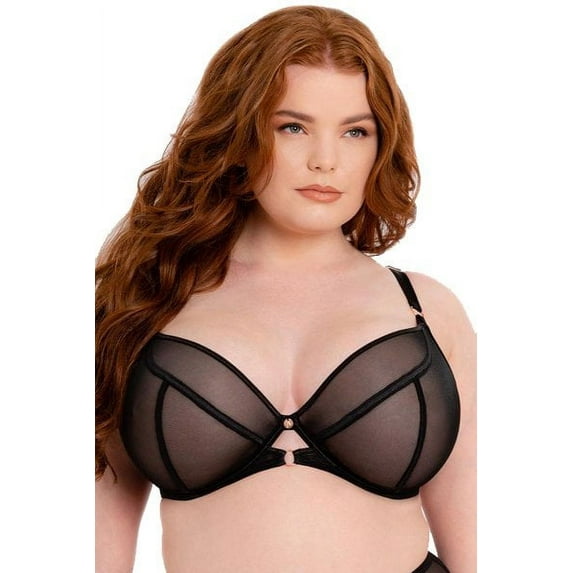 Scantilly by Curvy Kate Womens Exposed Sheer Plunge Bra Style-ST011101