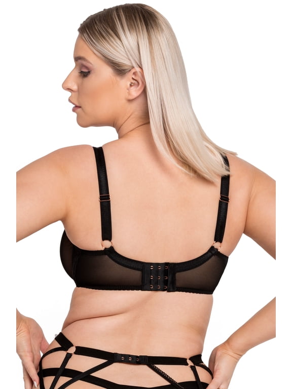 by Curvy Kate BLACK Unzipped Plunge Underwire Bra, US 34J, UK 34GG