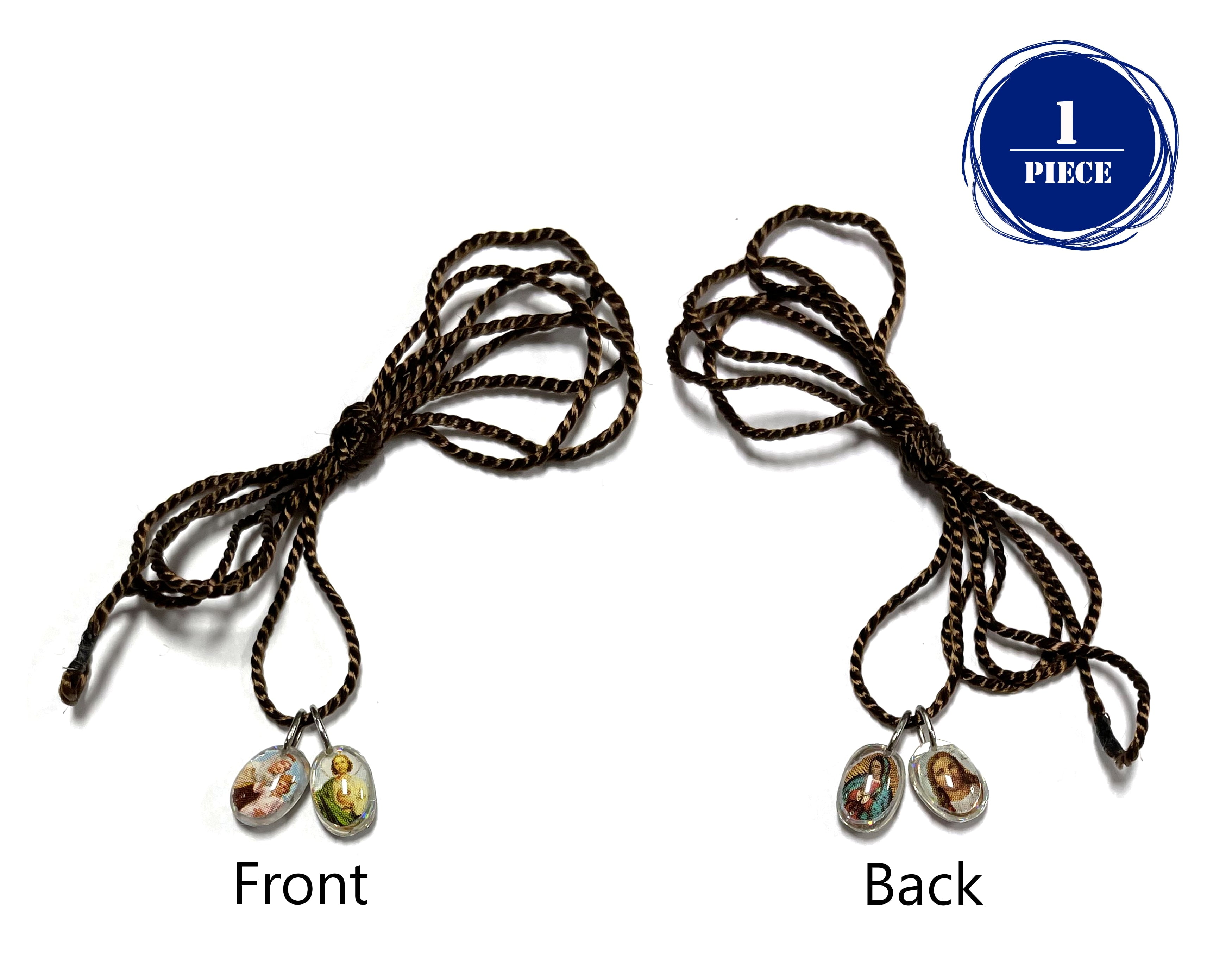 LUCES DE MARIA Scapular medals of saints in miniatures. Escapulario medallas de santos en miniaturas