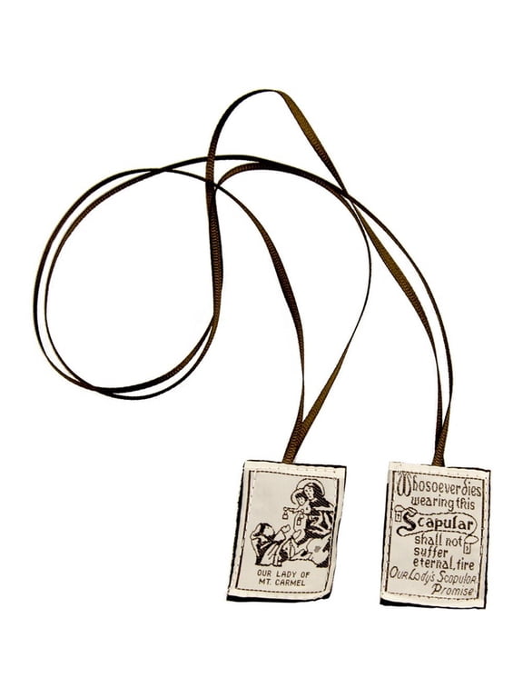 Scapulars Catholic, Brown Scapular Of Our Lady Of Mount Carmel, Escapularios Catolicos Scapular Catholic Necklaces Gift For First Holy Communion