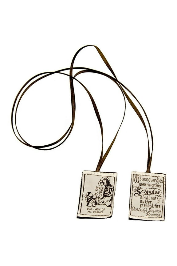 Scapulars Catholic, Brown Scapular Of Our Lady Of Mount Carmel, Escapularios Catolicos Scapular Catholic Necklaces Gift For First Holy Communion