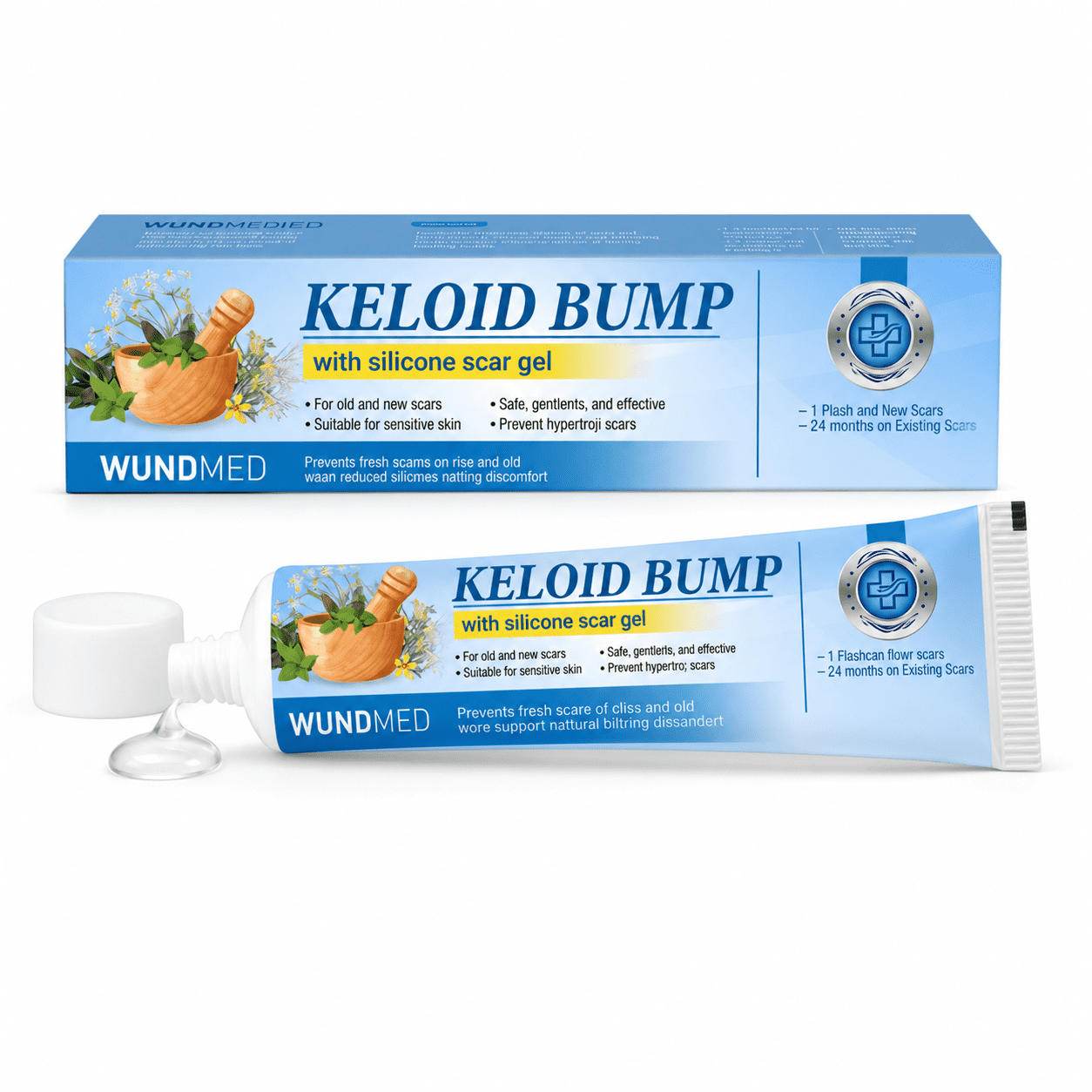 Wundmed Silicone Scar Cream for Skin Appearance Support and Smoothing 20g