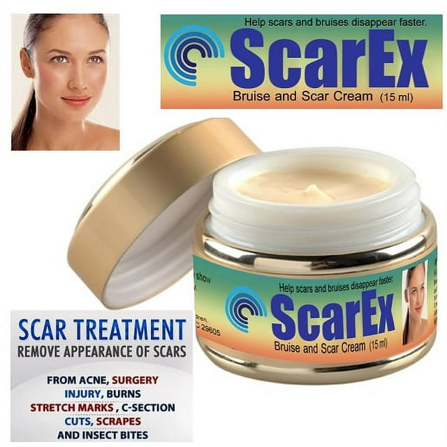ScarEx Silicone Scar cream for Face, Body, Surgical, Burn, Hypertrophic Scars, Keloids and