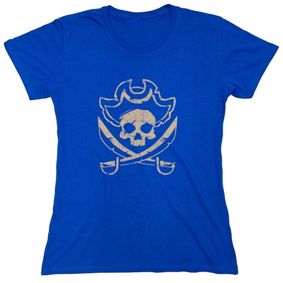Scar Skull Sarcastic Humor Novelty Funny Women's Casual Tees