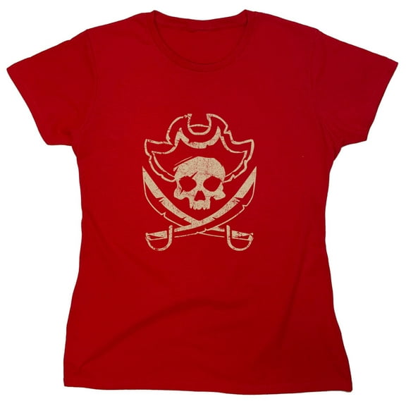 Scar Skull Sarcastic Humor Novelty Funny Women's Casual Tees