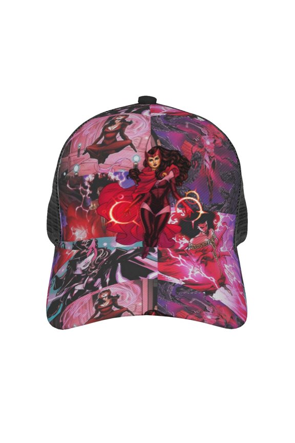 Scar-let Wit-ch Baseball Cap Trucker Hat Mesh Ball Curved Brim Snapback Hat Adjustable Classic Men Women Hat