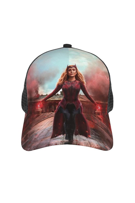 Scar-let Wit-ch Baseball Cap Trucker Hat Mesh Ball Curved Brim Snapback Hat Adjustable Classic Men Women Hat