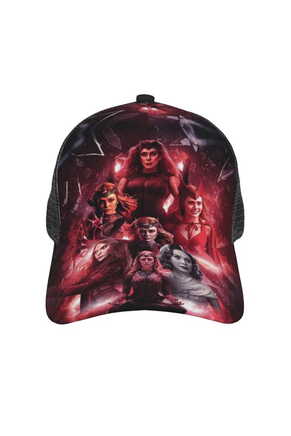 Scar-let Wit-ch Baseball Cap Trucker Hat Mesh Ball Curved Brim Snapback Hat Adjustable Classic Men Women Hat