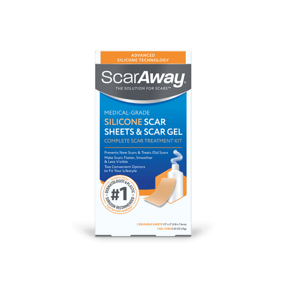 ScarAway Complete Scar Treatment Kit, Clinically Supported Scar Treatment, .035 oz