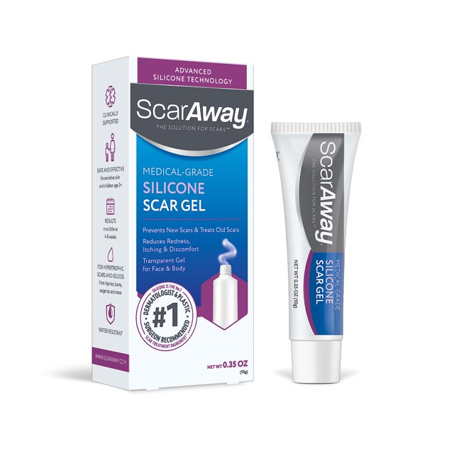ScarAway Silicone Scar Gel, Helps Improve Size, Color & Texture of