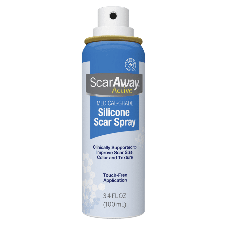 Scaraway Active Silicone Scar Spray, Medical-Grade - 3.4 fl oz