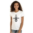 thumbnail image 1 of Scarab Ankh Ancient Egyptian Symbols Womens Slim Fit Graphic Tee Brisco Brands X, 1 of 5