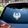 thumbnail image 1 of Scarab Beetle Egypt Ankh Sticker Decal Vinyl - White 6" - For Car Boat Laptop Cup No Background Die-cut 02265A, 1 of 6