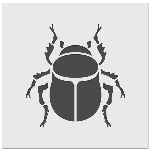 Scarab Beetle Insect Bug DIY Cookie Wall Craft Stencil - 4.5 Inch