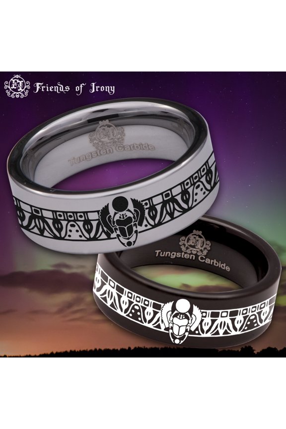 Scarab Tungsten Carbide Ring