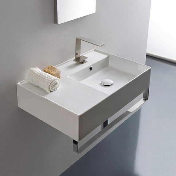 Nameeks Scarabeo 5117-Tb-One Hole Scarabeo Teorema 2.0 24" Rectangular Ceramic Wall
