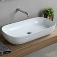 thumbnail image 1 of Nameeks Scarabeo 1803-No Hole Scarabeo Glam 30" Rectangular Ceramic Vessel Bathroom Sink -, 1 of 4