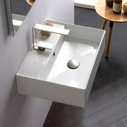 Scarabeo by Nameeks Ceramic Vessel Bathroom Sink with Overflow
