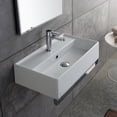 thumbnail image 1 of Nameeks Scarabeo 5002-TB-One Hole Scarabeo 23-3/5" Ceramic Wall Mount Bathroom Sink -, 1 of 1