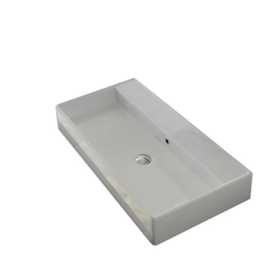 scarabeo by nameeks teorema ceramic rectangular vessel bathroom sink with overflow