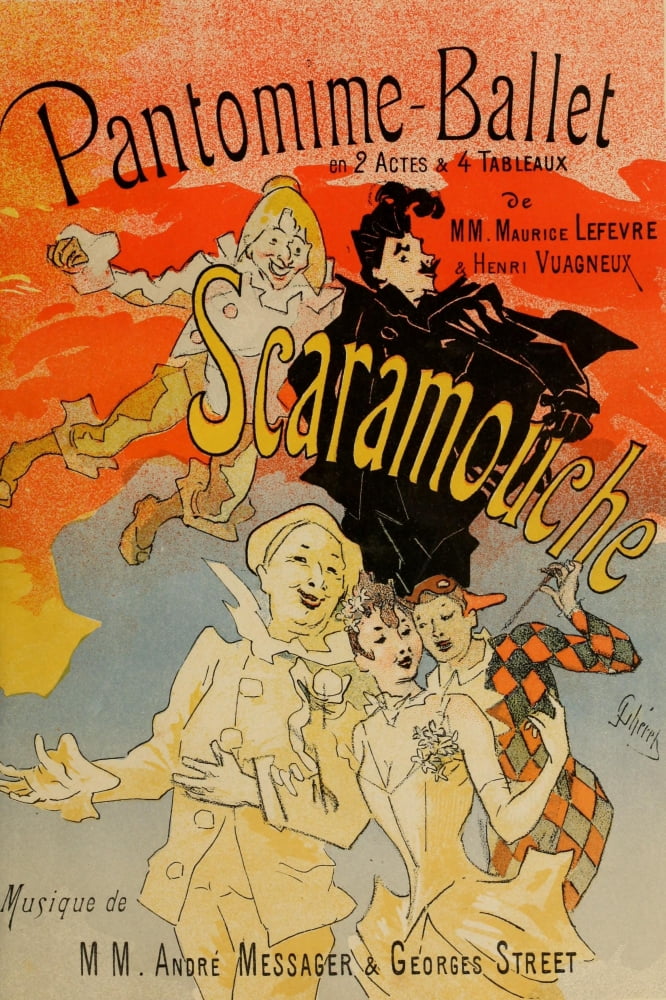 Scaramouche 1890 Cover Canvas Art - Jules Chret (18 x 24)