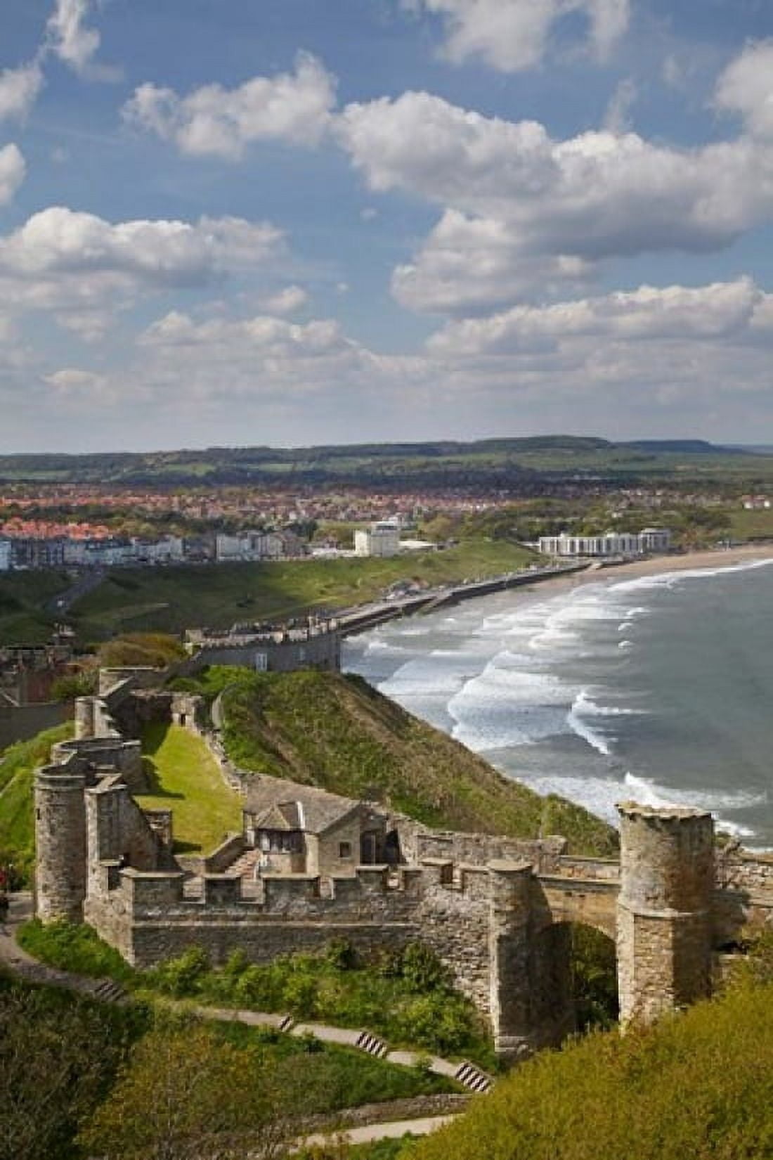 Scarborough Castle Scarborough North Yorkshire England Canvas Art - David Wall DanitaDelimont (25 x 38)