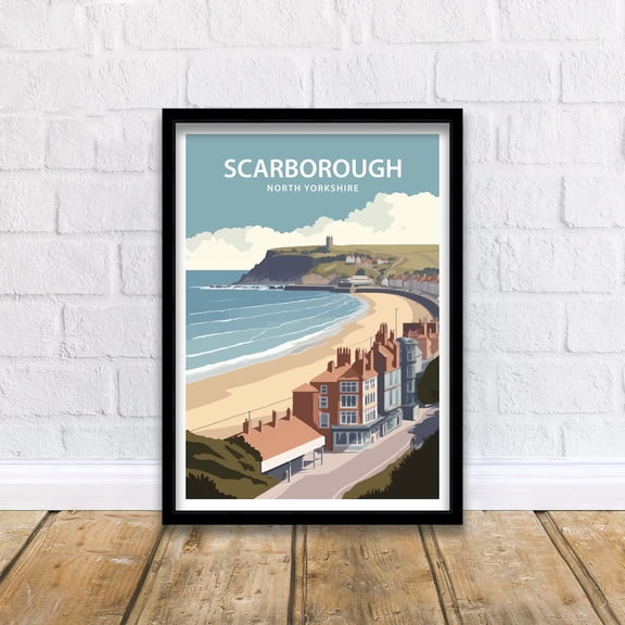 Scarborough Yorkshire Travel Wall Decor Unframed Paper Print
