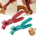 thumbnail image 1 of Scarcelye Hot Plate Gripper, Anti Scald Hot Plate Grippers, Multi Angle Hot Plate Gripper Clips, Silicone Non-slip Bowl Clip Hot Bowl Dish Clips for Pots Bowls Plates Cooking Kitchen (Red+Green), 1 of 8
