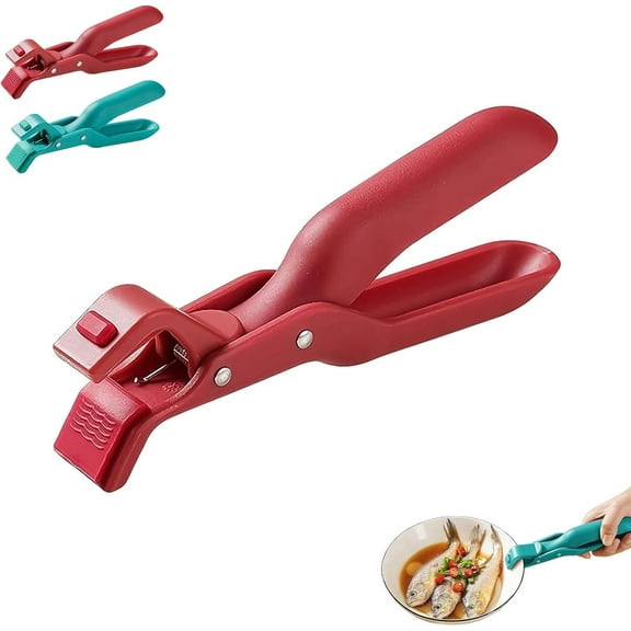 Scarcelye Hot Plate Gripper, Hot Plate Gripper Tongs, Multi-function Anti-Scald Bowl Clip, Silicone Non-slip Hot Dish Plate Holder, Microwave Oven Cooking,Kitchen Utensil