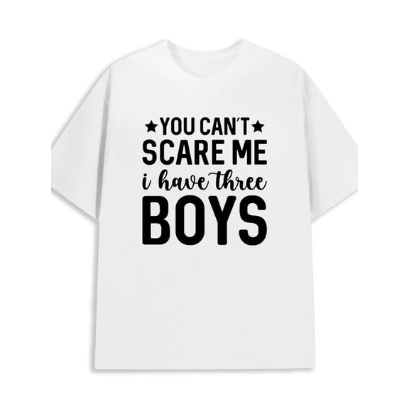 Can't Scare Me 180G 100% Cotton 180G 100% Cotton men casual retro 2025 white Fashion Unisex Shirt Short Sleeve tshirts Fashion Unisex Shirt Graphic tshirts new years gifts