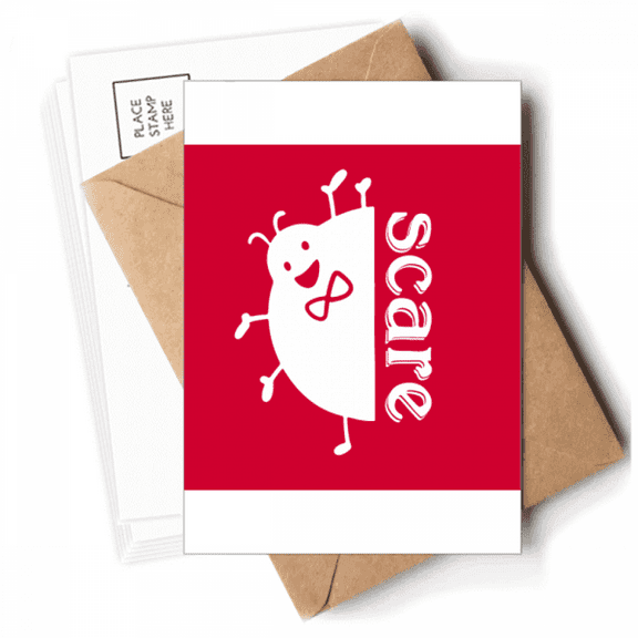 Scare Outline Ladybug Lovely Mignon Postcards Envelopes Blank Note Cards Mailing