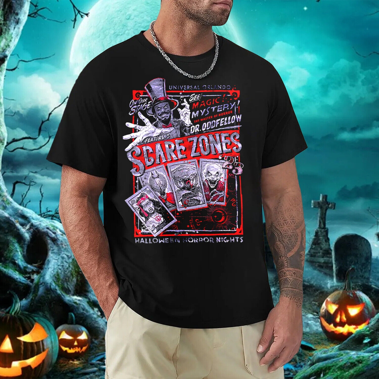 Scare Zones Halloween Horror Nights 2024 Universal Orlando TShirt Gift