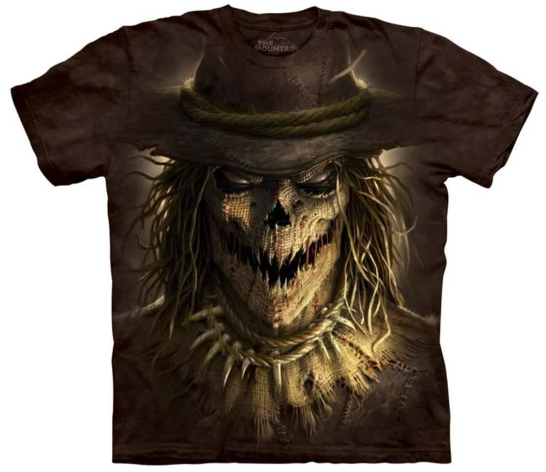 Scarecrow Unisex T-shirt, Brown, 100% Cotton, Adult Size, Short