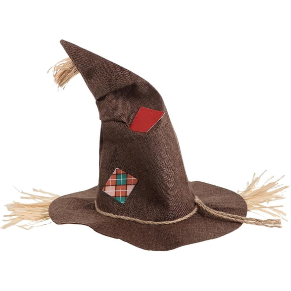 Scarecrow Costume Hat: Adult Halloween Cosplay Witch Hat - Halloween Costume Accessories for Masquerade Carnival Party Decorations