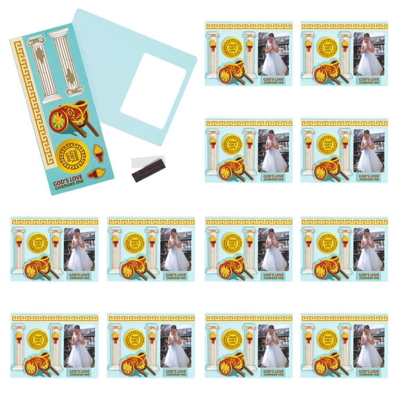 Fun Express 6 3/4" x 5" Rome VBS Share Gods Love Picture Frame Magnet Craft Kit - Makes 12