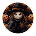 thumbnail image 1 of Scarecrow Luxury Microfiber Leather Round Coasters Set of 6 - 11x11 cm Drink Coasters for Home and Office Use, 1 of 6